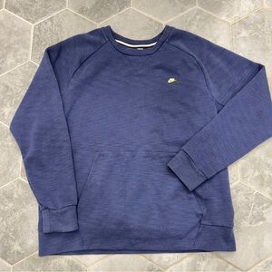 Nike Blue Pullover Crewneck Navy Blue Medium